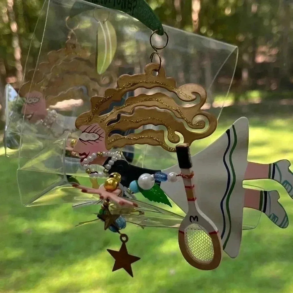 Fanciful Flights by Karen Rossi Ornaments/mobile Two Tennis Players NWT